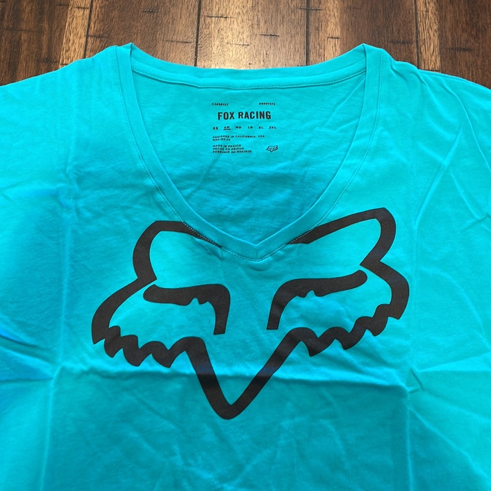 FOX Racing Women’s Boundary Short Sleeve Top Size Small Teal - Picture 6 of 7